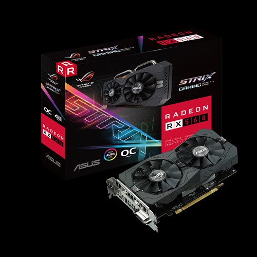 ASUS VC RX560-O4G-EVO AMD RADEON RX 560  GDDR5 4GB 128bit HDMIX1 DPx1 DVIx1 RESOLUCION DIGITAL MAXIMA 5120x2880  OC Mode 1197 MHz (Boost Clock)Gaming Mode 1187 MHz (Boost Clock)  1149 MHz (Base)